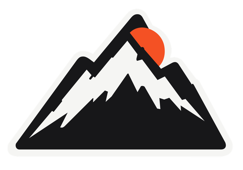 山峰與日輪品牌識別設計